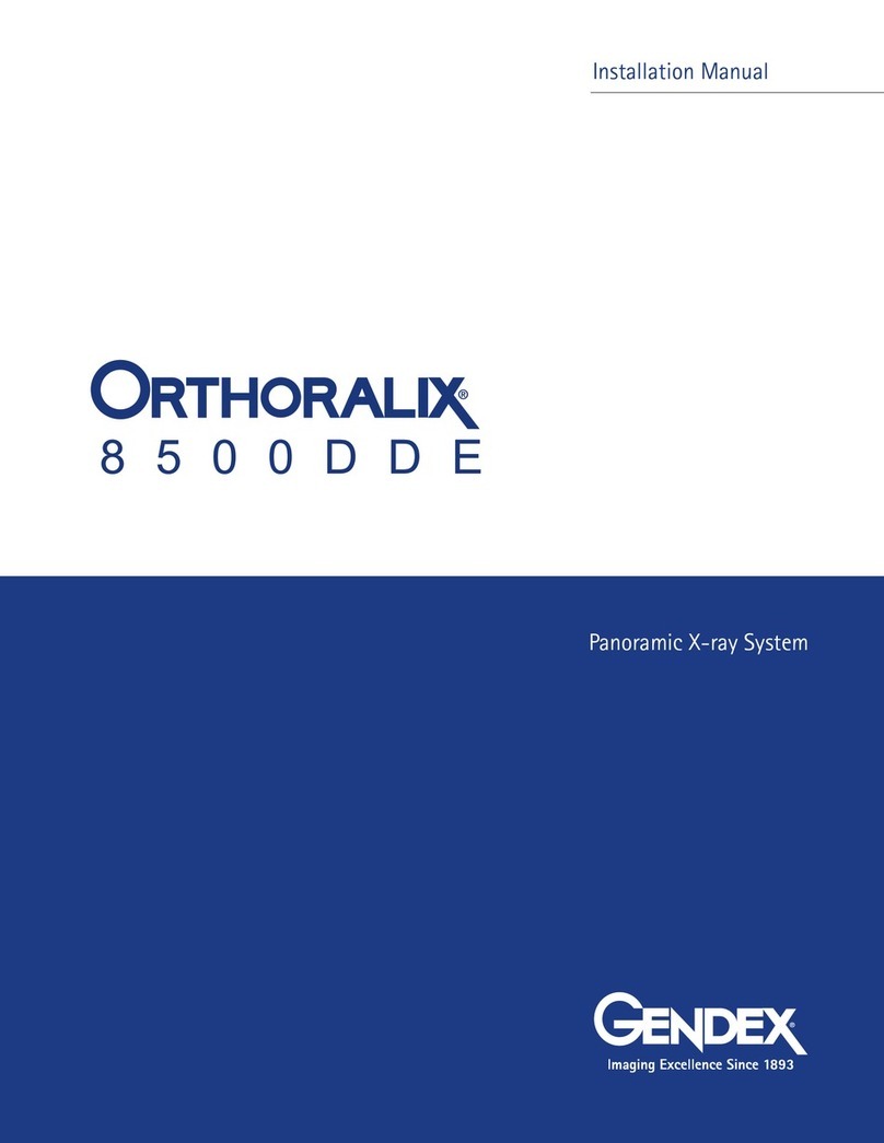Gendex ORTHORALIX 8500DDE installation manual
