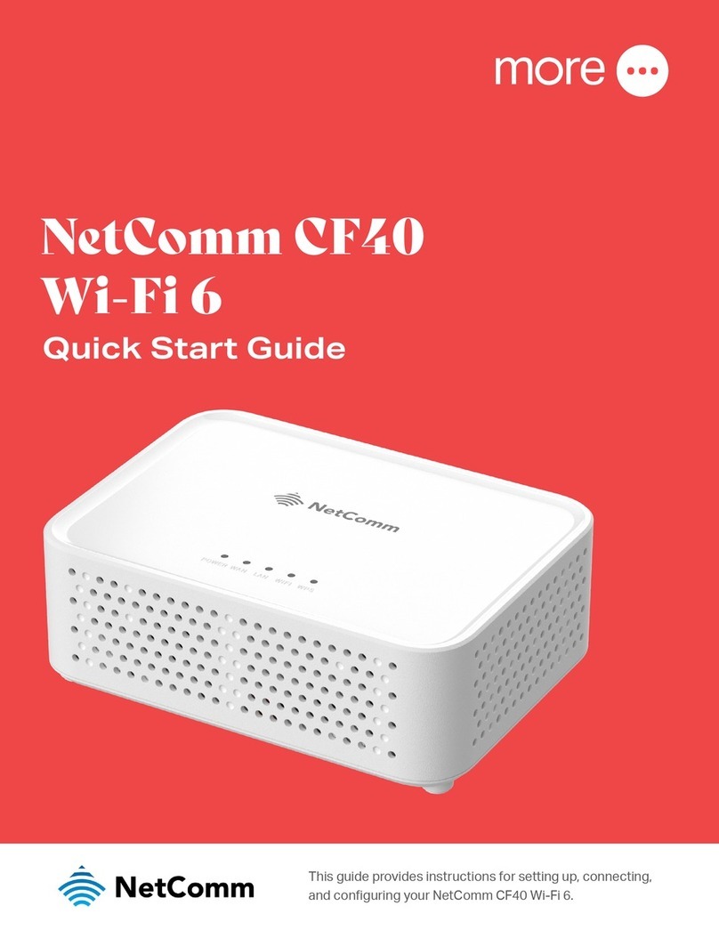 More NetComm CF40 Wi-Fi 6 quick start guide