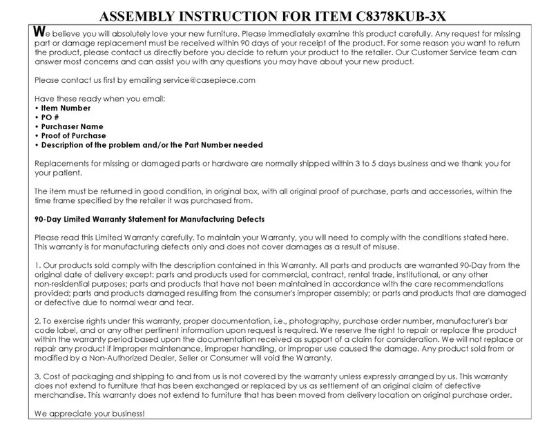 overstock C8378KUB-3X User manual