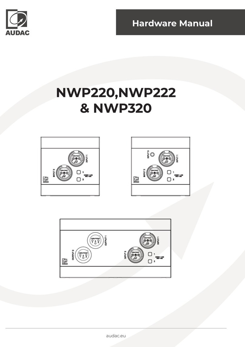 AUDAC NWP220 User manual