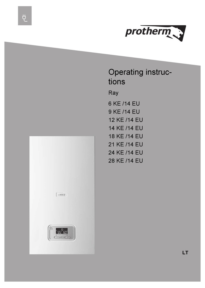 Protherm Ray 6 KE /14 EU User manual Protherm Ray 6 KE /14 EU User manual