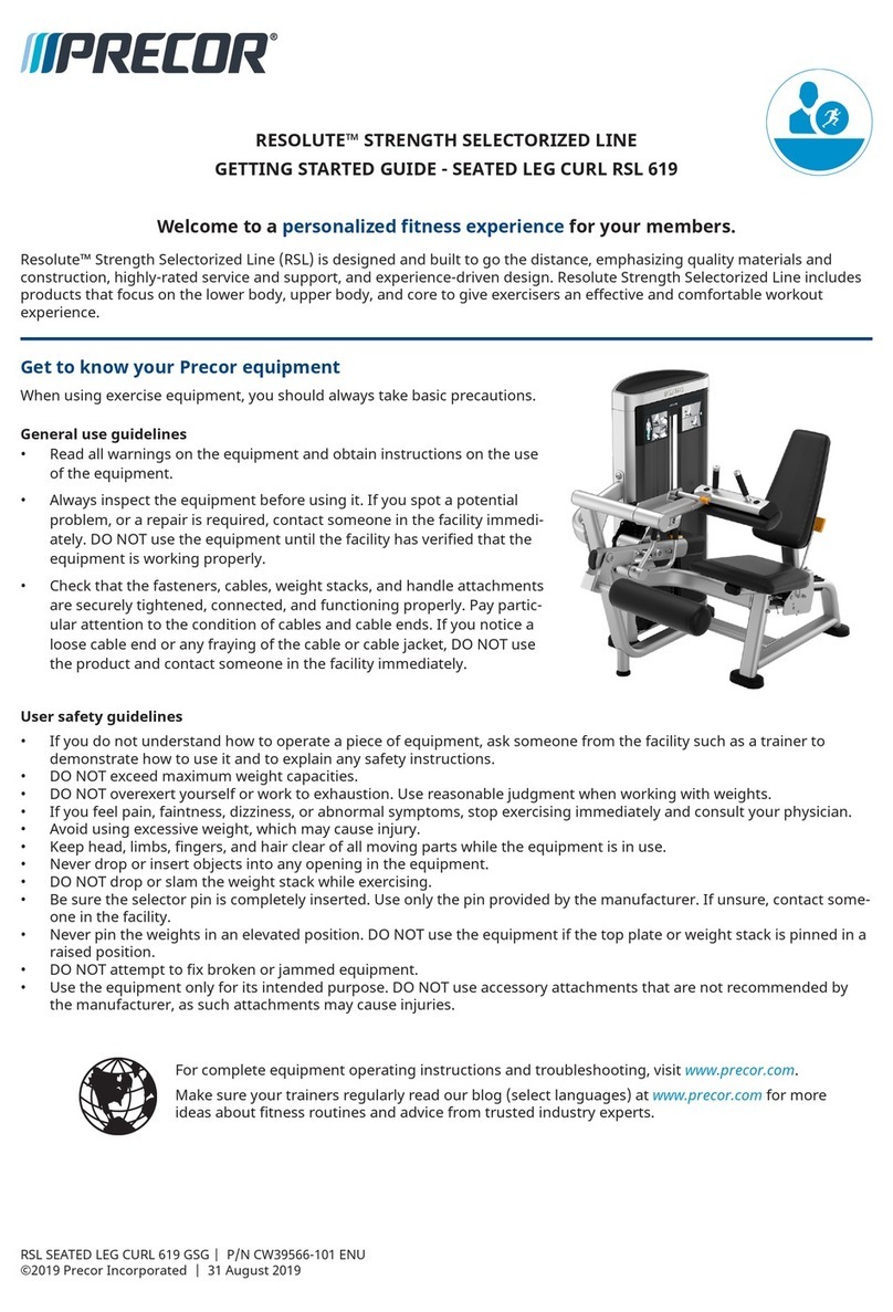Precor Resolute RSL 619 User manual