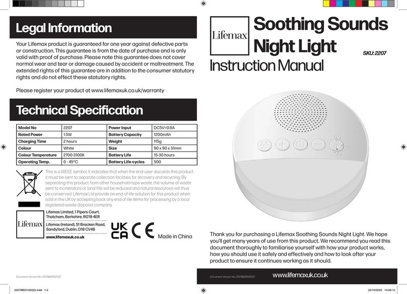 Lifemax 2207 instruction manual