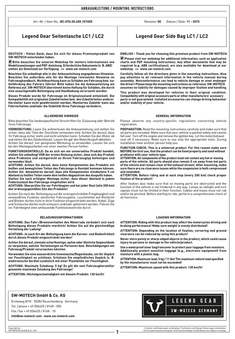 SW-Motech LC1 User manual SW-Motech LC1 User manual