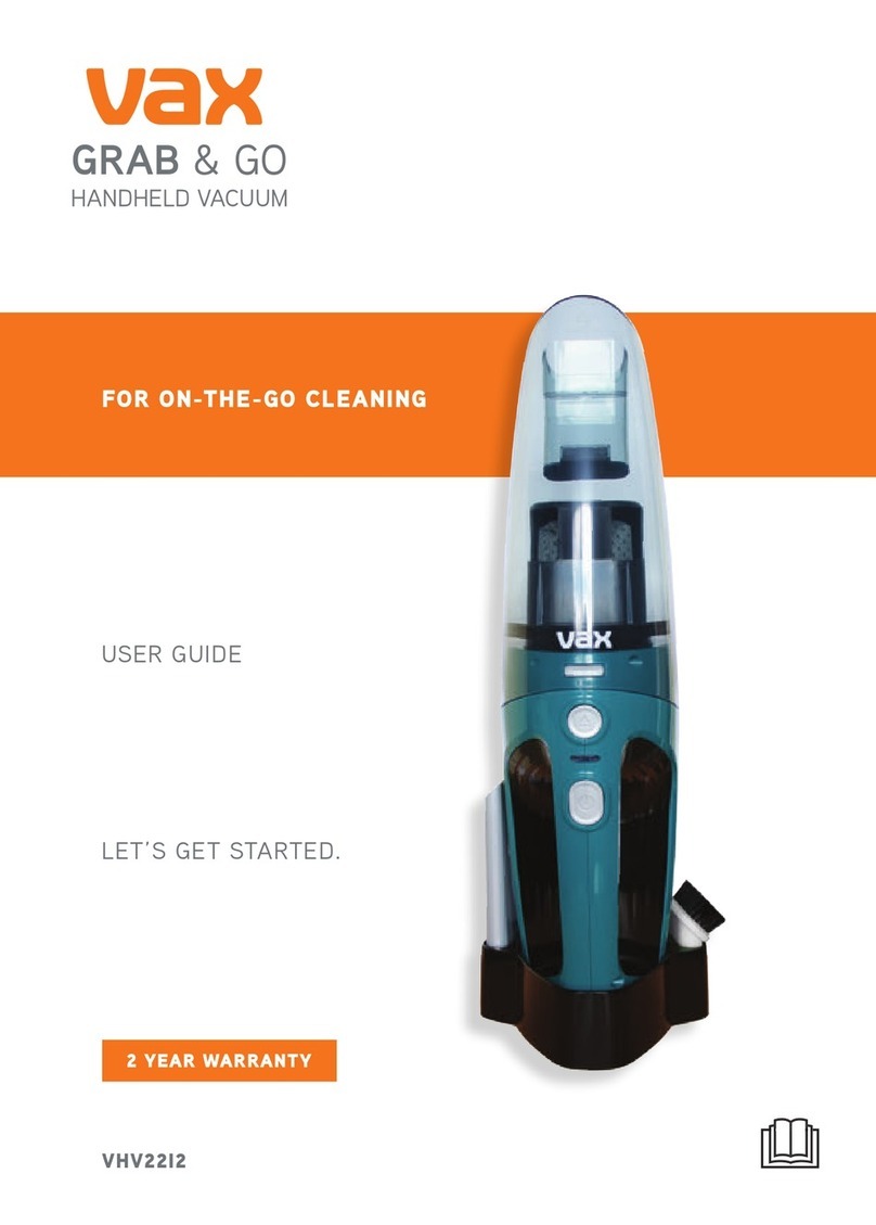 Vax GRAB & GO VHV22I2 User manual Vax GRAB & GO VHV22I2 User manual