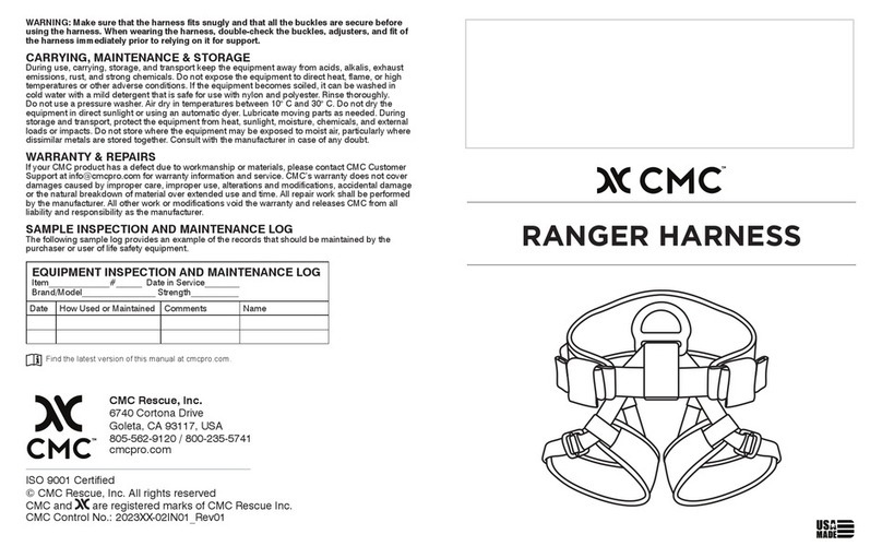 CMC Rescue RANGER HARNESS User manual
