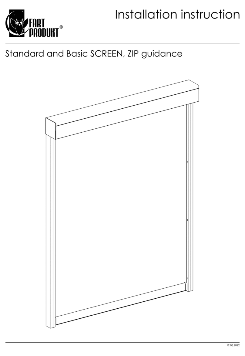 FART PRODUKT Standard SCREEN User manual