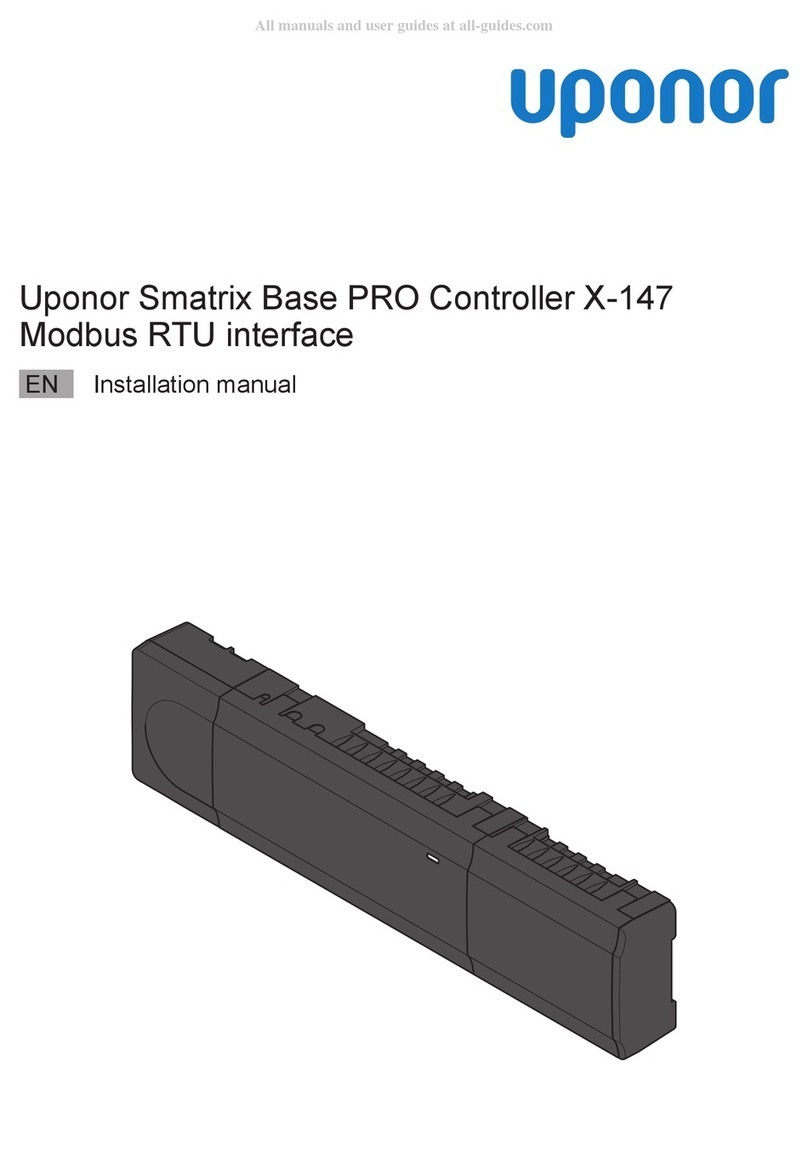 Uponor Smatrix Base PRO X-147 installation manual