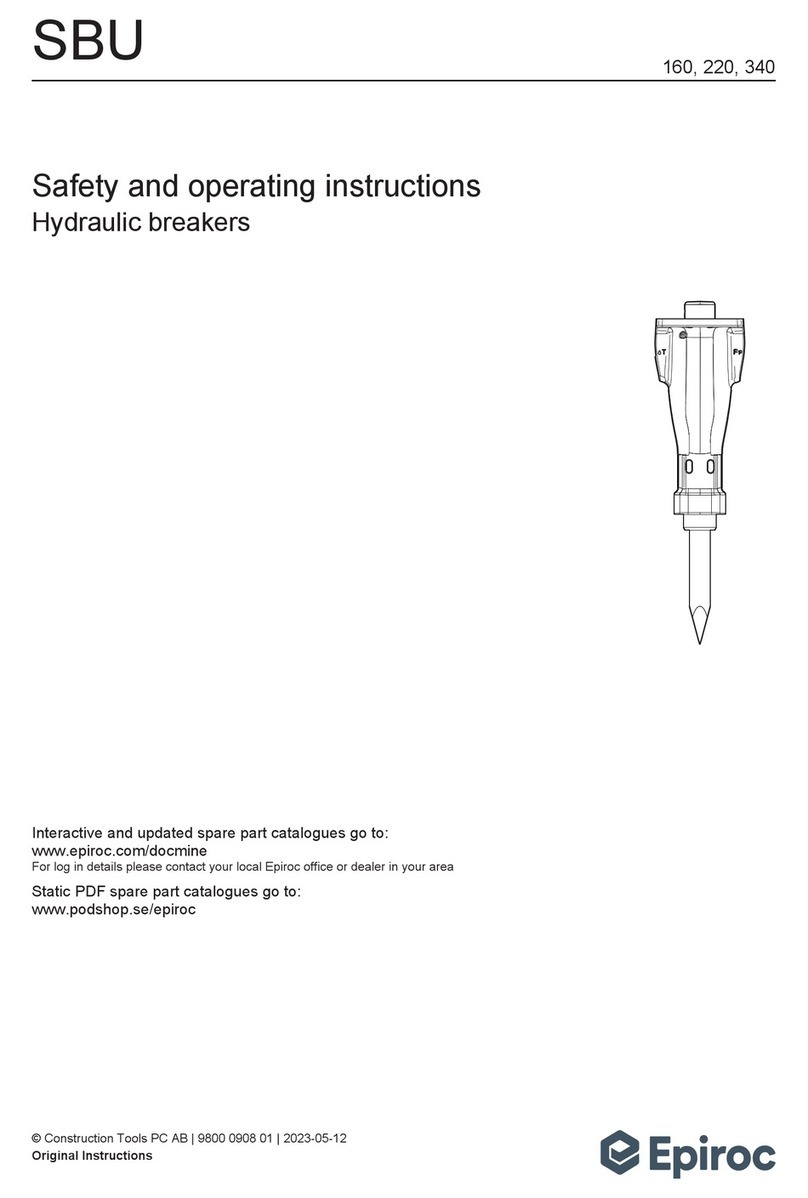 Epiroc SBU 160 Maintenance and service guide