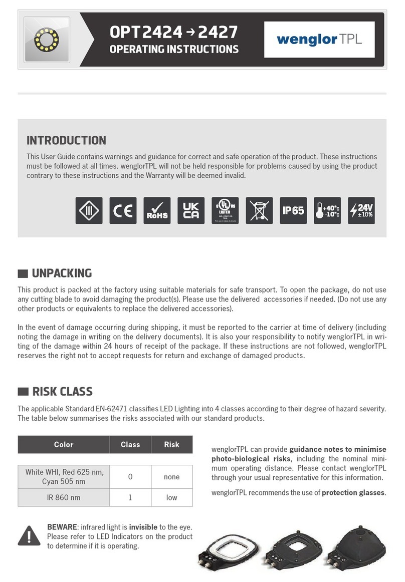 Wenglor TPL OPT2424 operating instructions