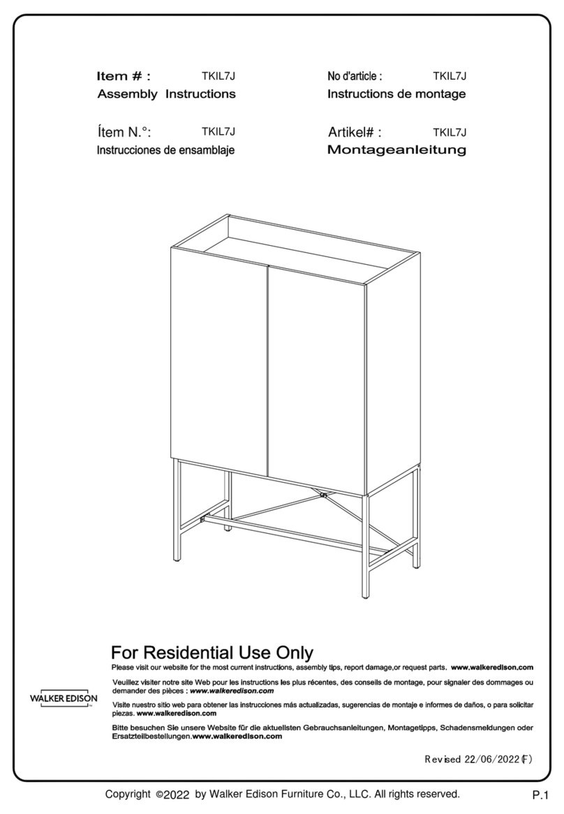 Walker Edison TKIL7J User manual