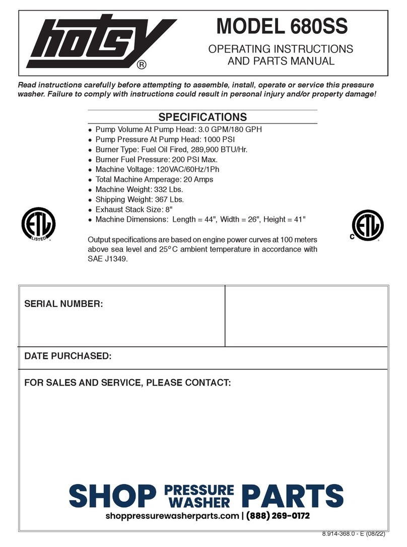 Hotsy 680SS Service manual Hotsy 680SS Service manual