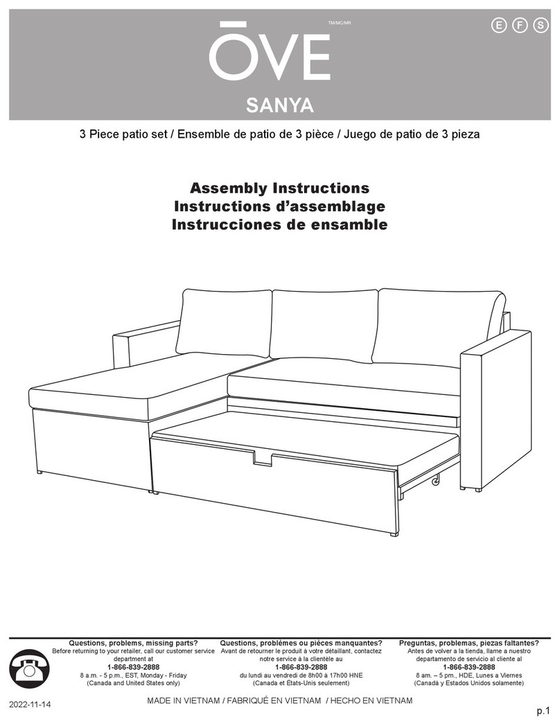 OVE SANYA 15PCS-SA1A03-BR1PH Assembly instructions