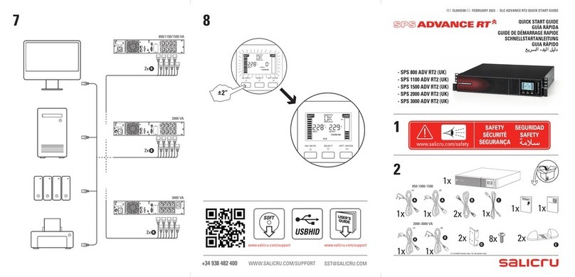 Salicru SPS ADVANCE RT quick start guide