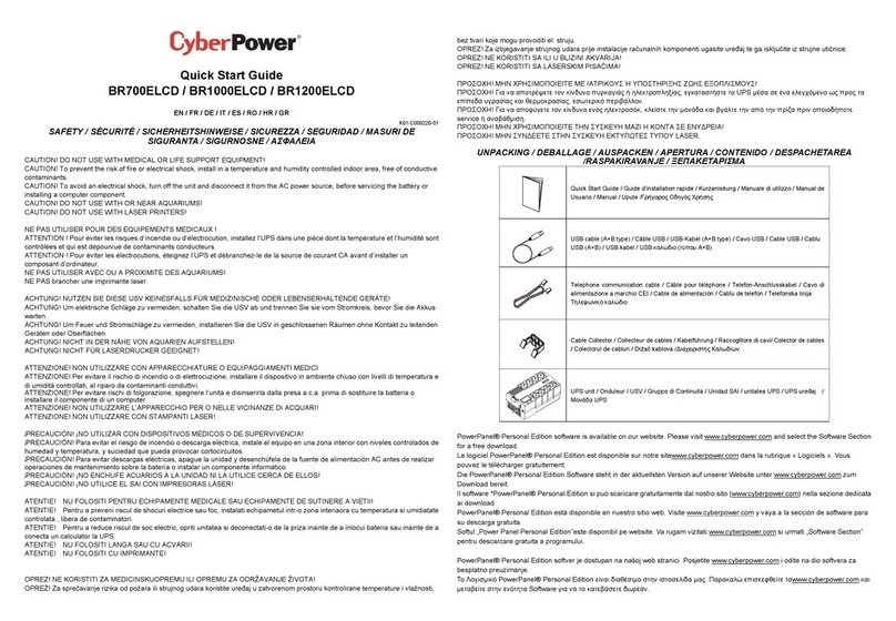 Cyber Power BR1200ELCD User manual