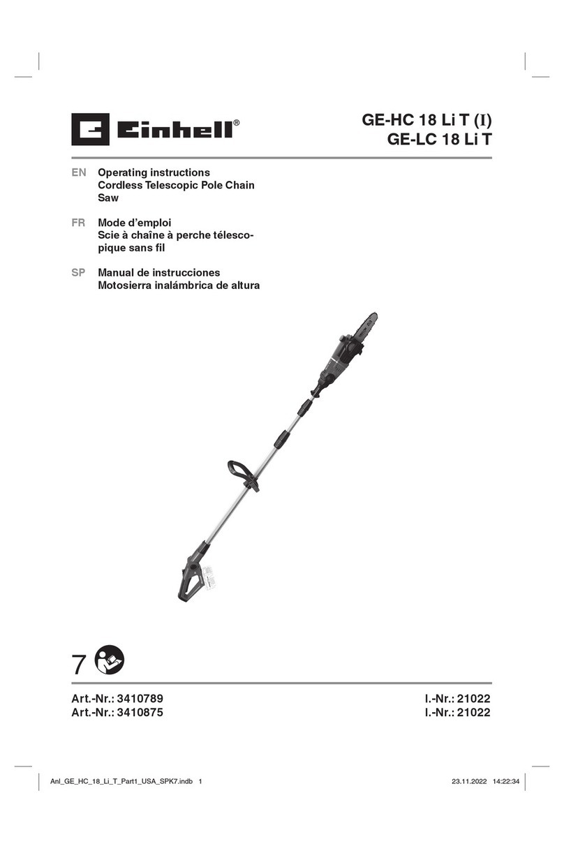 EINHELL GE-HC 18 Li T User manual EINHELL GE-HC 18 Li T User manual