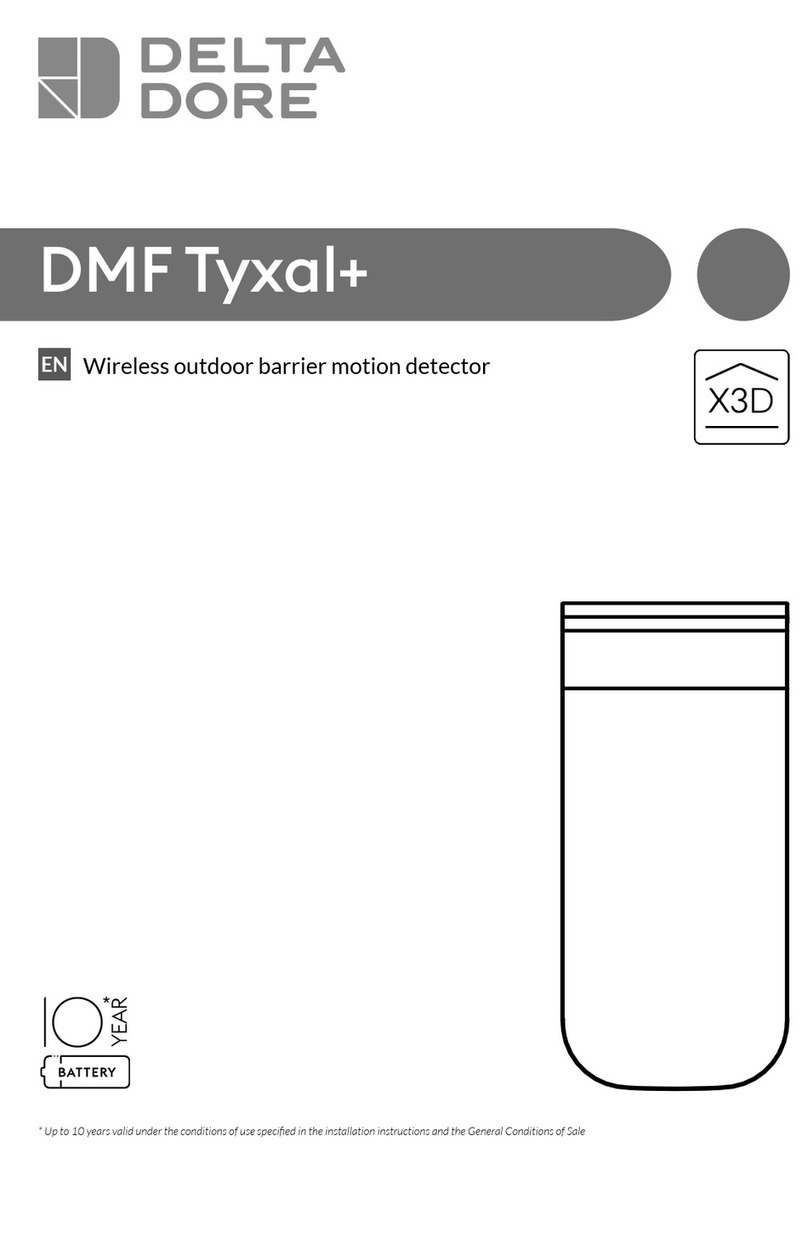 DELTA DORE DMF Tyxal+ User manual