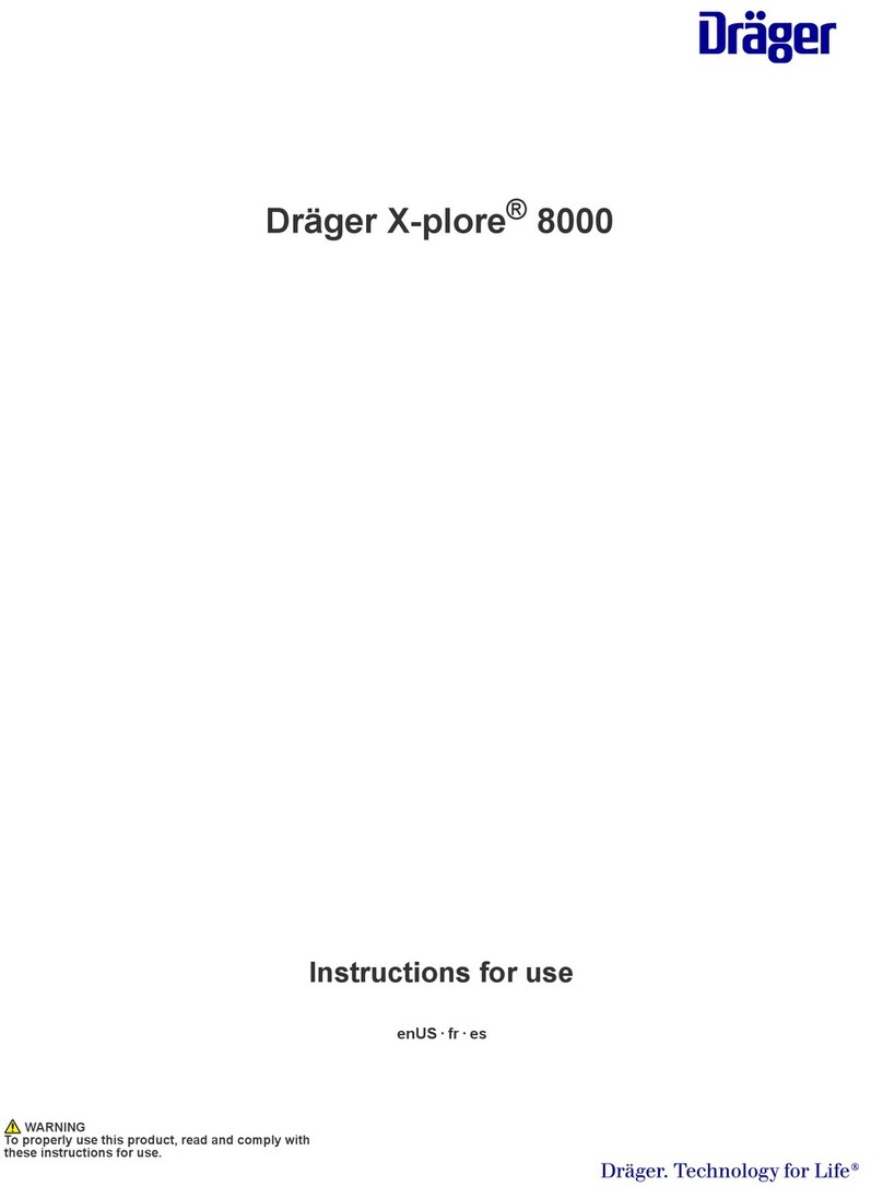 Dräger X-plore 8000 Instructions for use