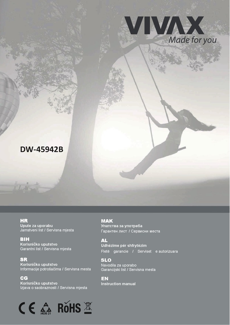 Vivax DW-45942B instruction manual