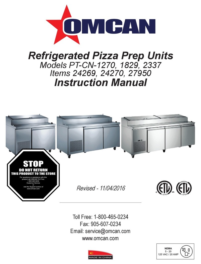 Omcan PT-CN-1270 instruction manual