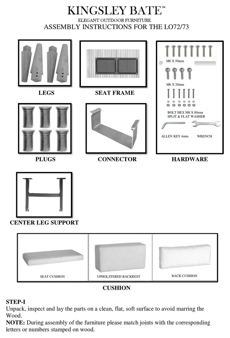 kingsley-bate LO72 Assembly instructions