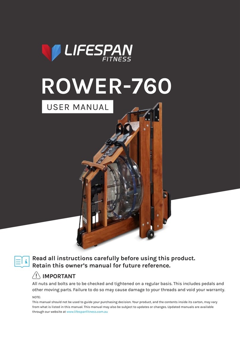 Life Span ROWER-760 User manual