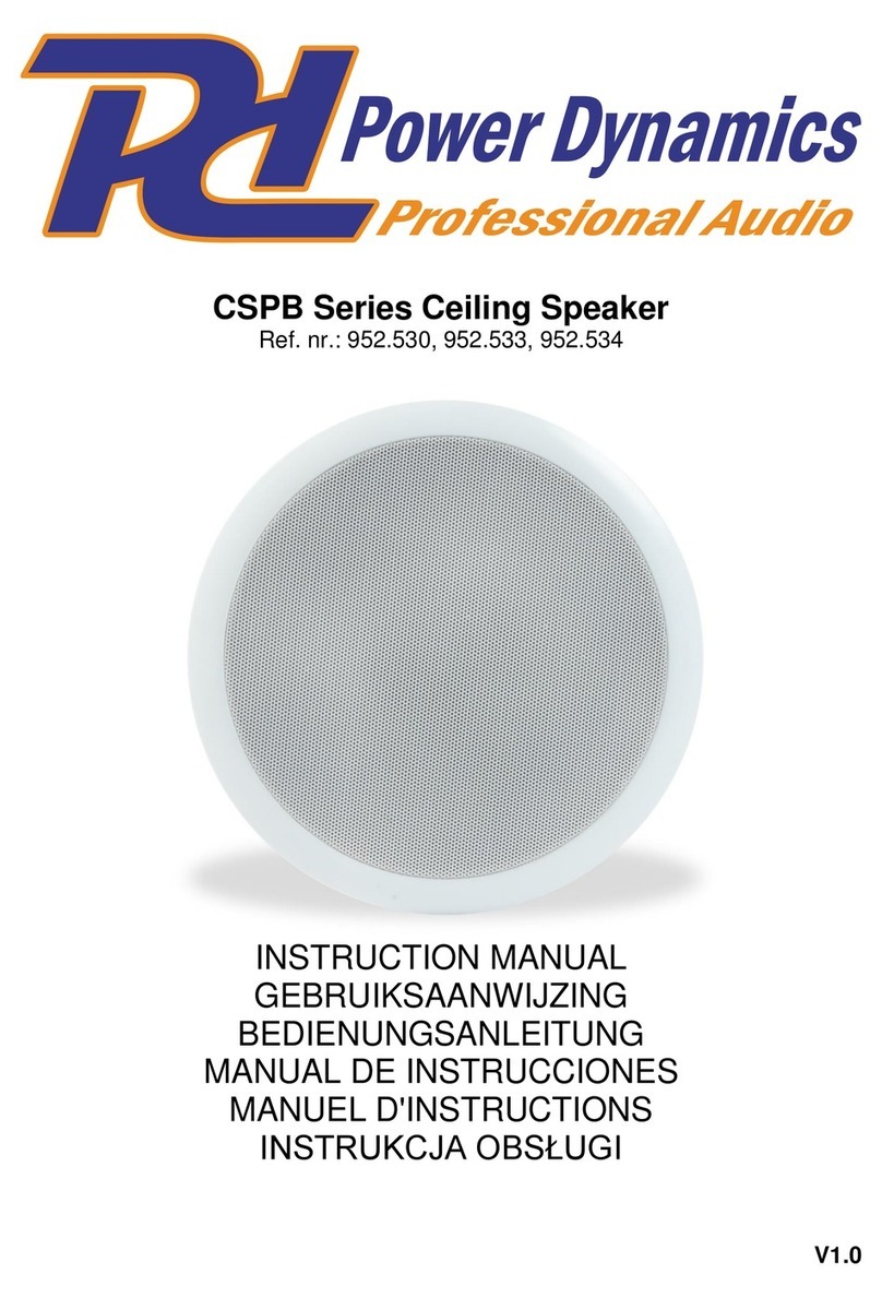Power Dynamics CSPB Series User manual