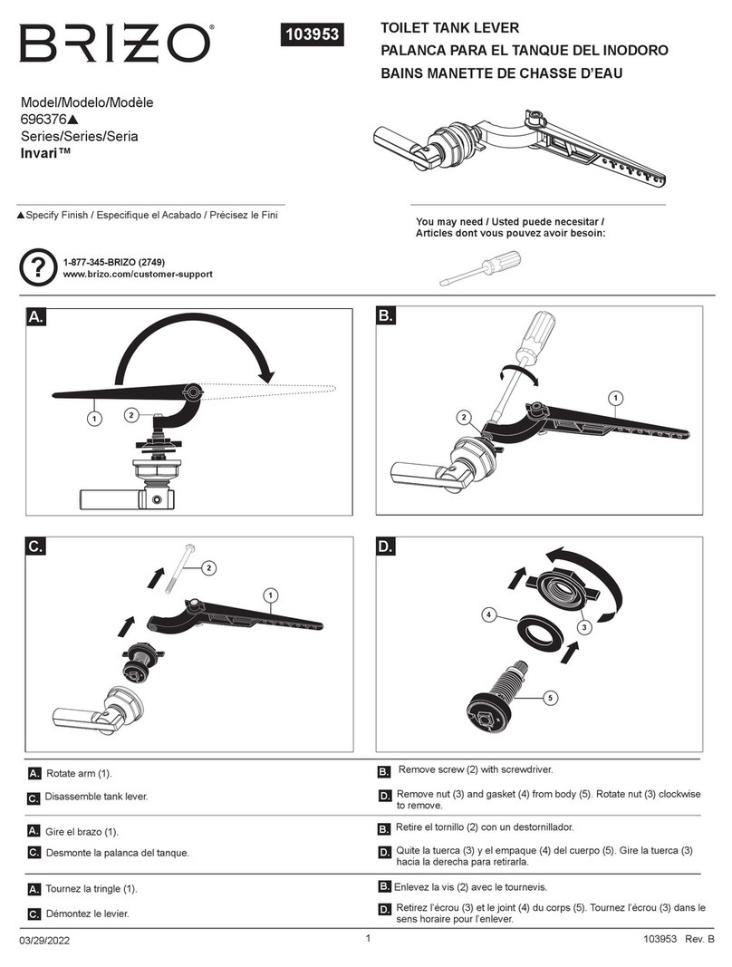 Brizo Invari 696376 Series User manual