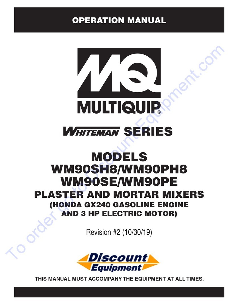 MULTIQUIP WM90SE User manual