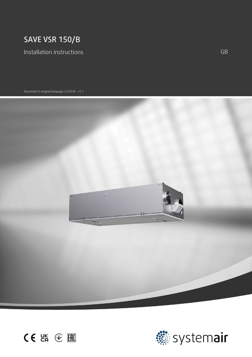 System air SAVE VSR 150/B User manual