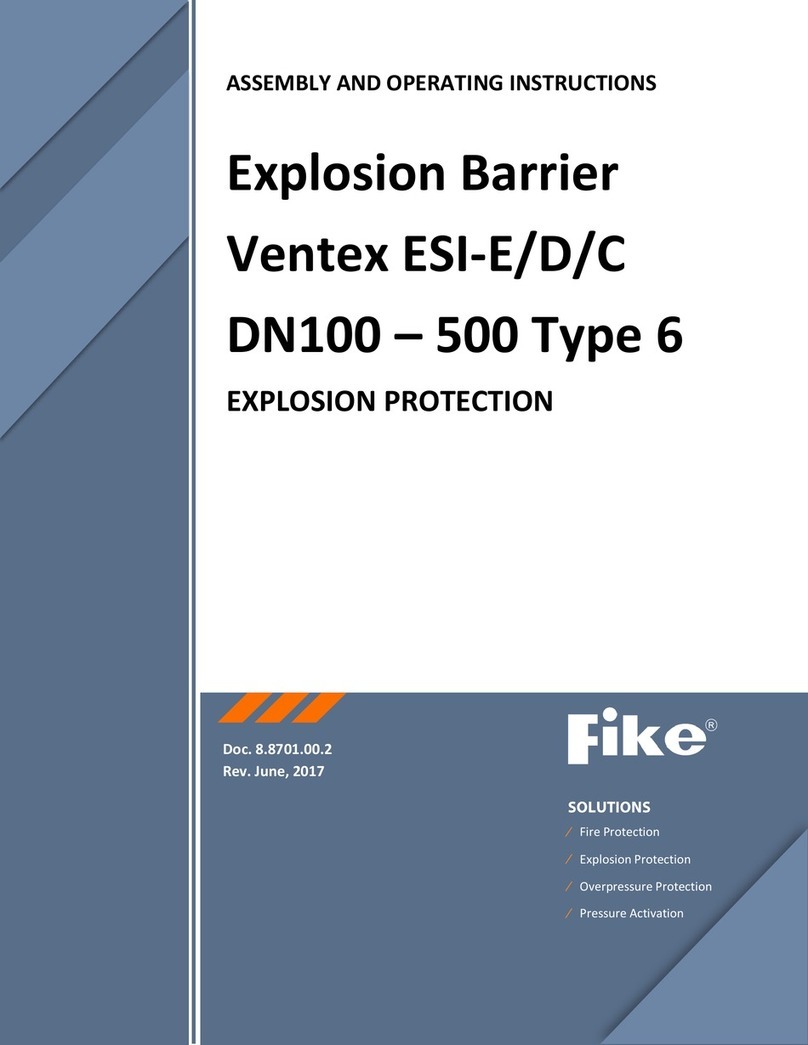 Fike Ventex ESI-E Assembly and operating instructions