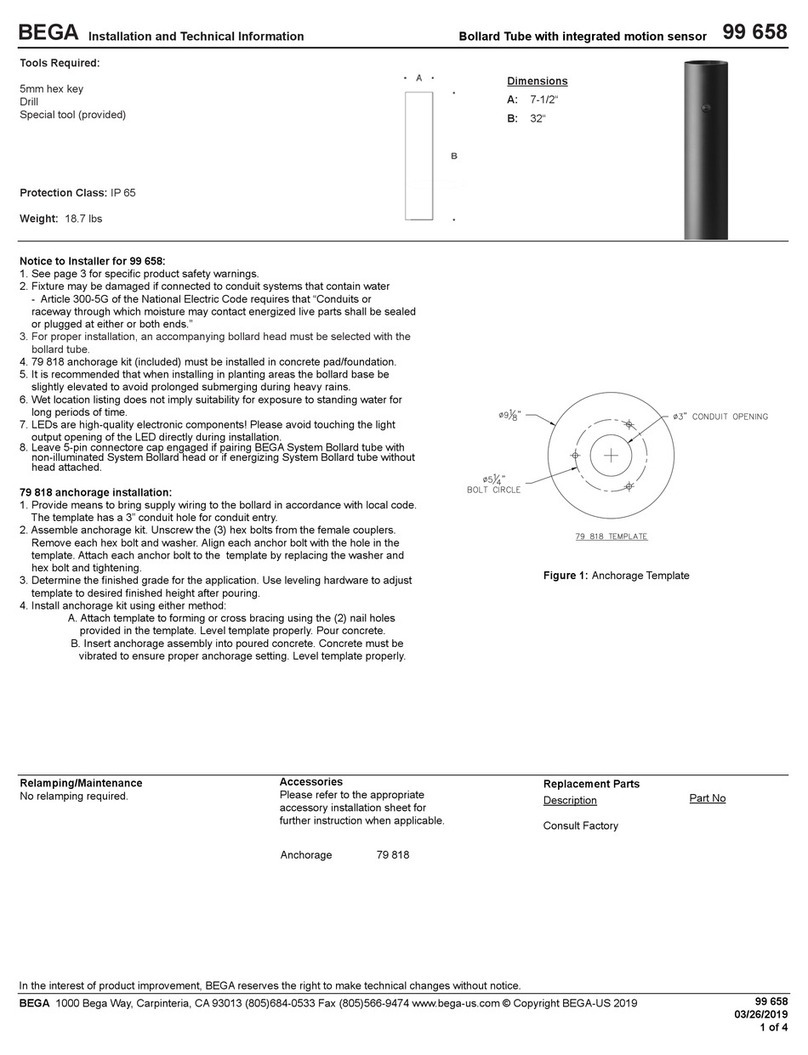 BEGA 99 658 Manual