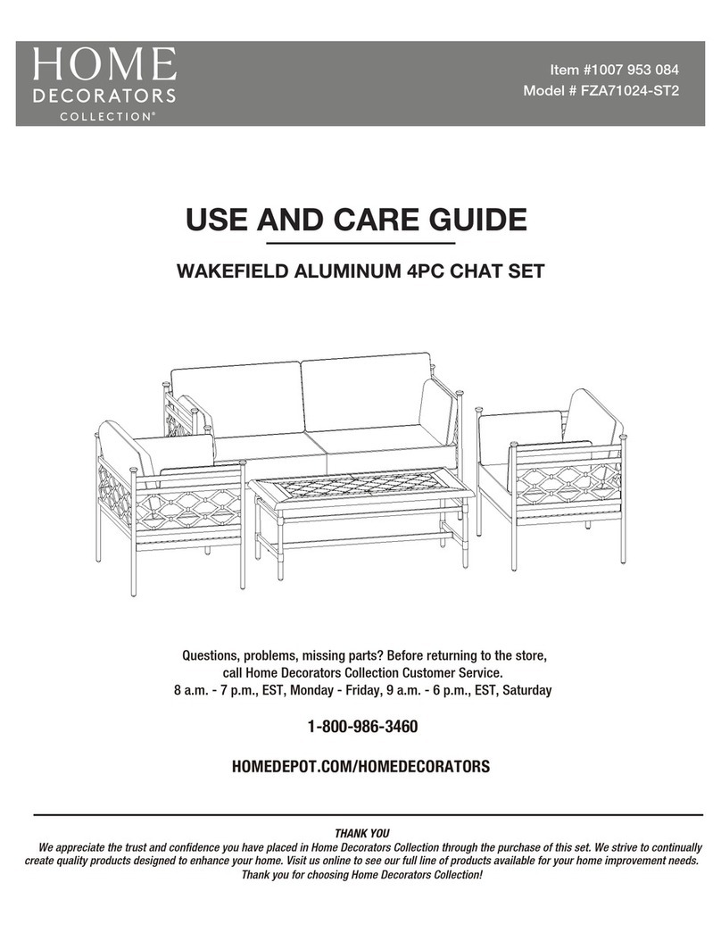 Home Decorators Collection WAKEFIELD FZA71024-ST2 Use and care guide