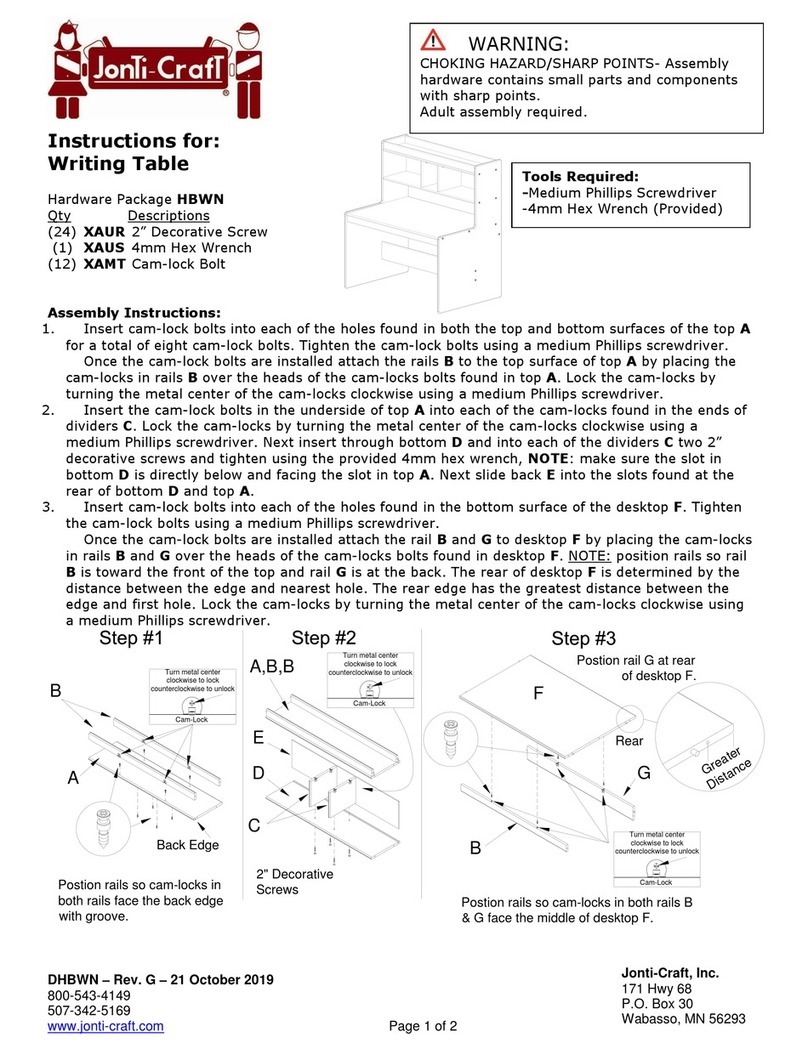 Jonti-Craft HBWN instructions