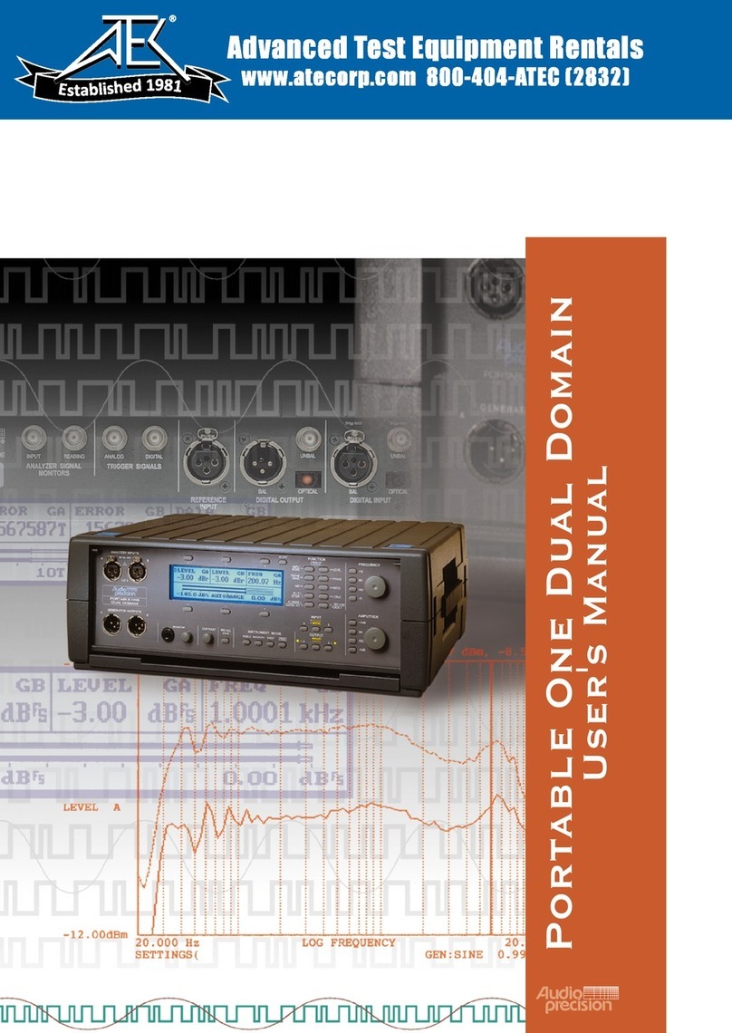 Audio Precision Portable One Dual Domain user manual