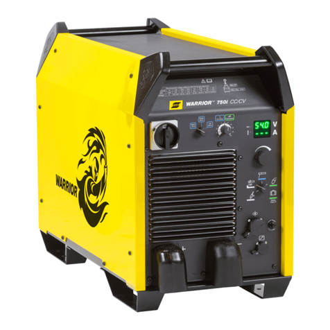 ESAB Warrior 750i CC/CV instruction manual