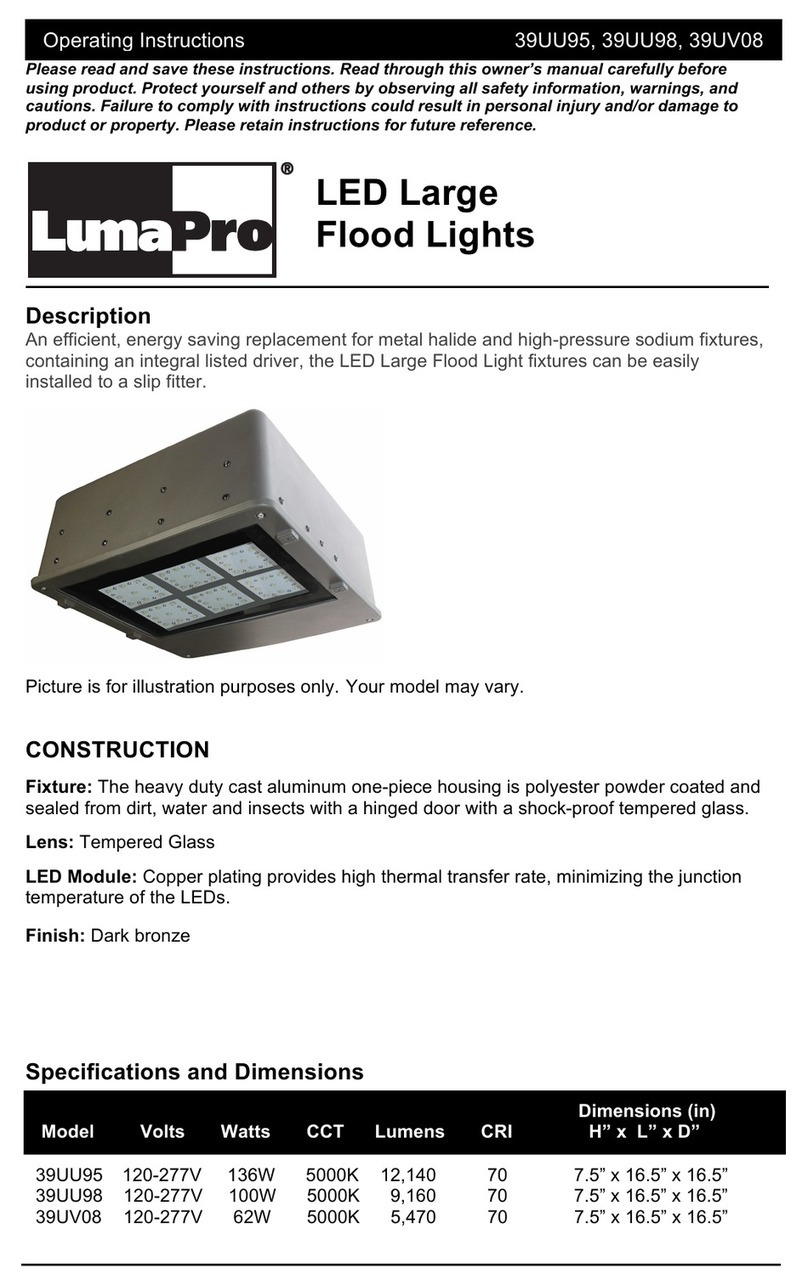 LumaPro 39UU95 operating instructions