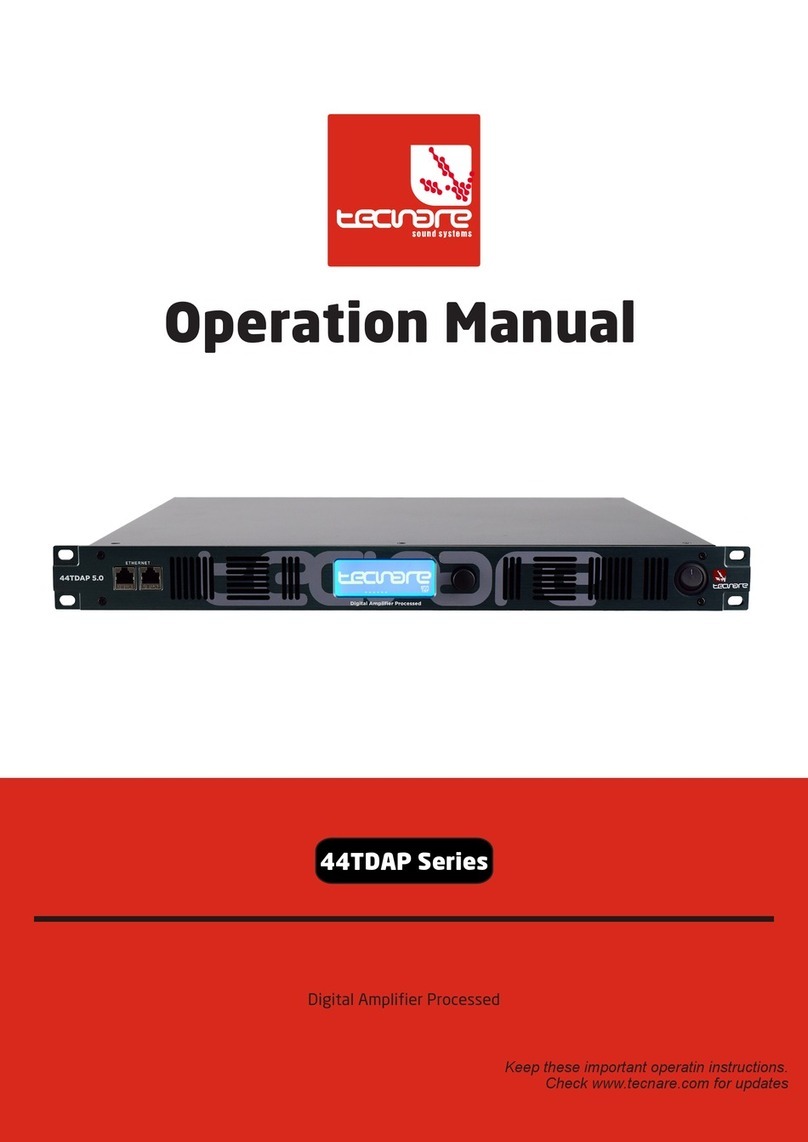 TECNARE 44TDAP Series Operation manual