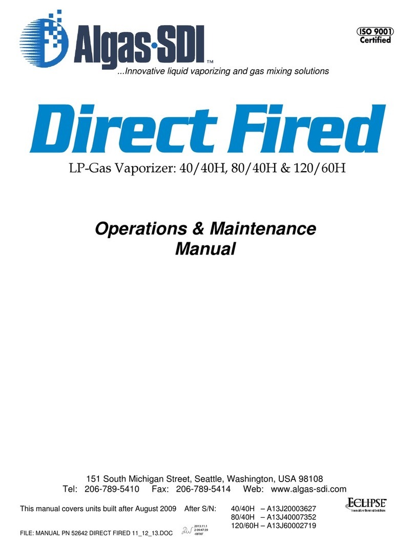 Algas SDI Direct Fired 40/40H Manual