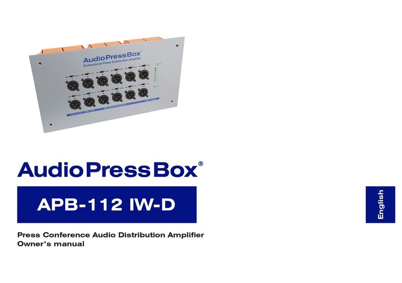 Audio Press Box APB-112 IW-D owner's manual