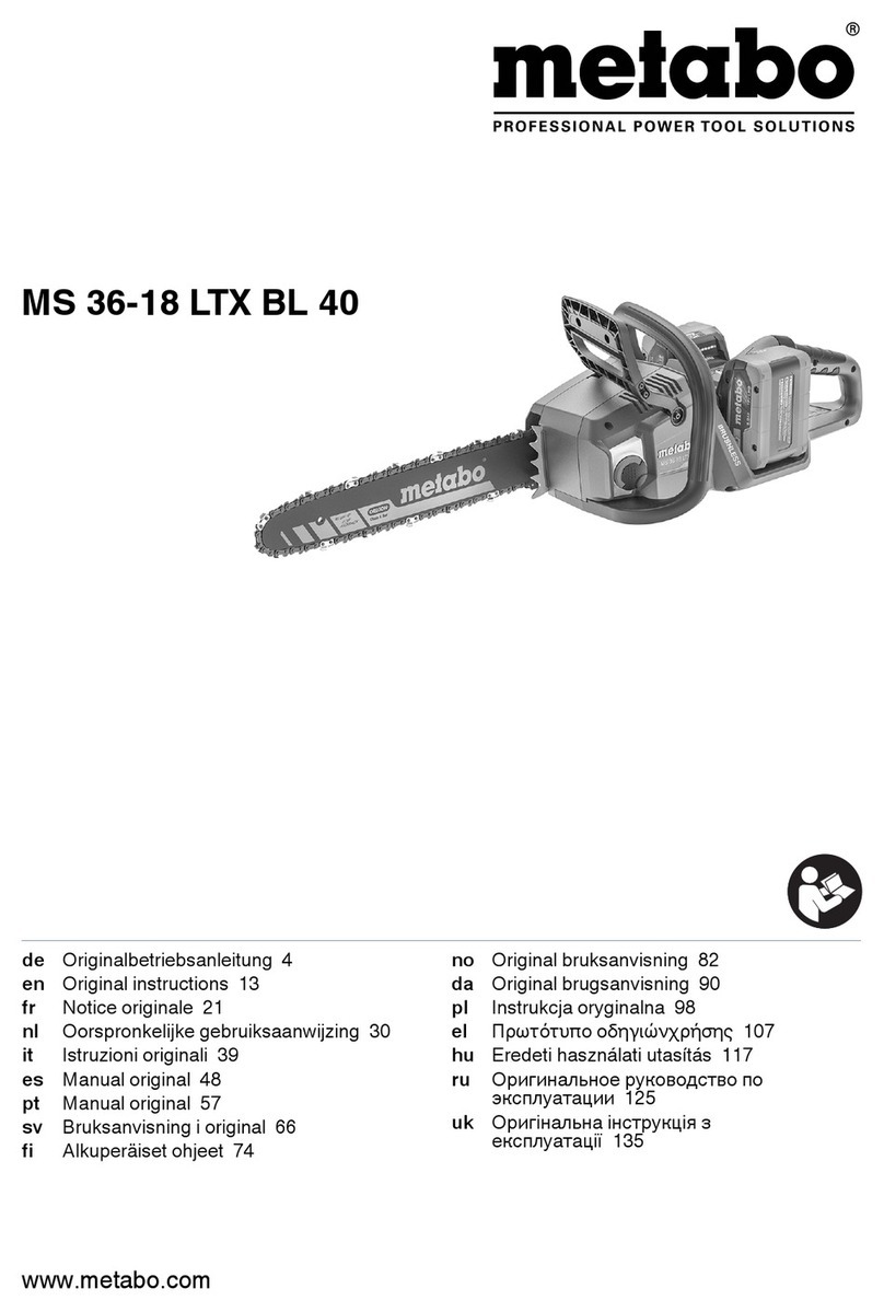 Metabo MS 36-18 LTX BL 40 User manual