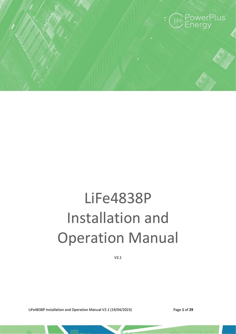 PowerPlus Energy LiFe4838P User manual