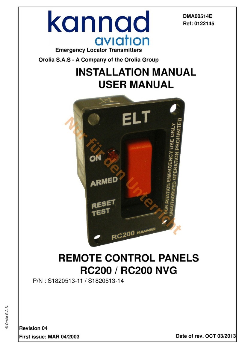 Kannad RC200 Installation manual & users manual