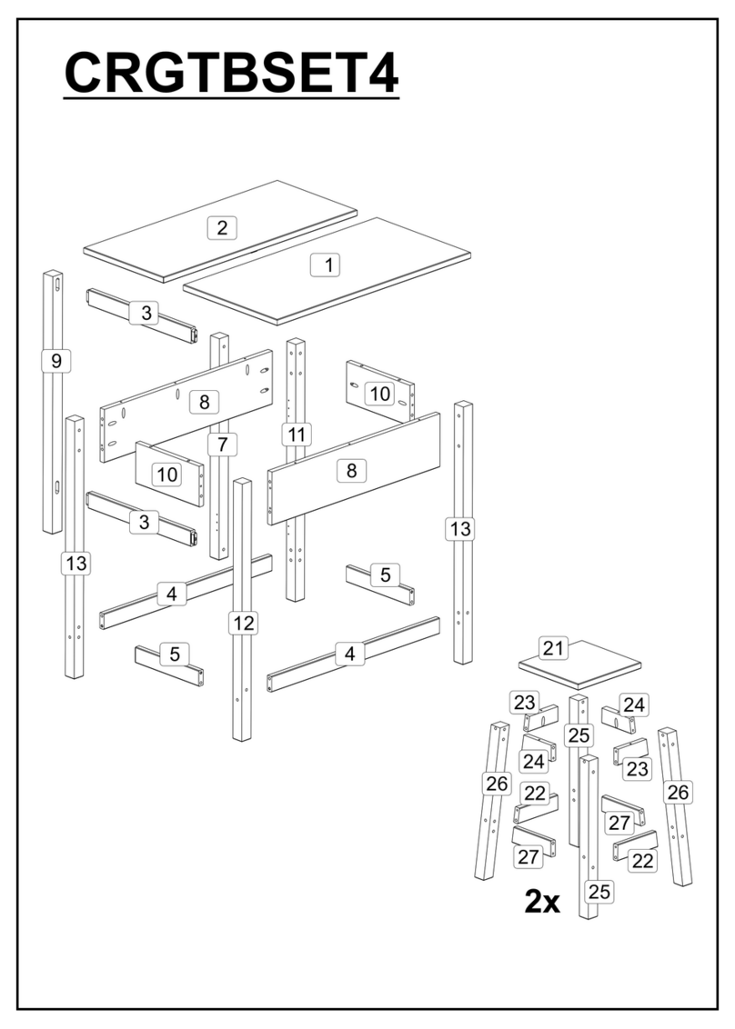 ManoMano CRGTBSET4 Assembly instructions