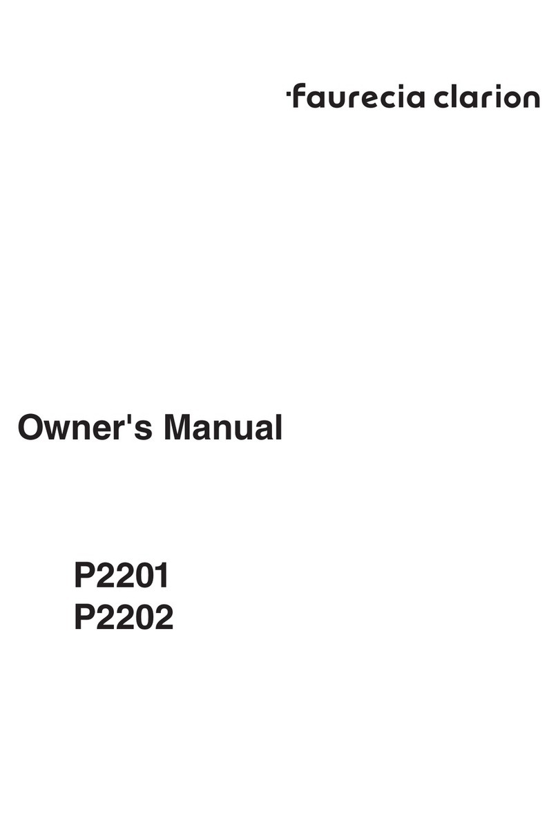 Faurecia Clarion Electronics P2201 owner's manual