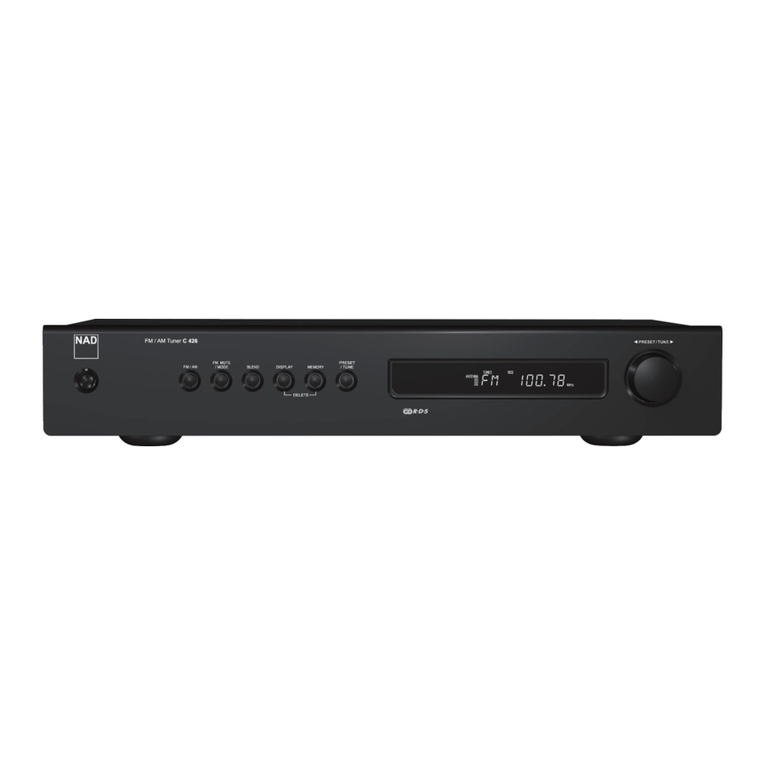 NAD C 426 user manual