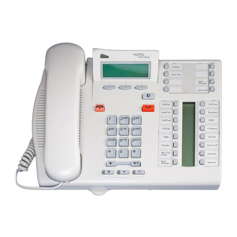 Nortel Norstar T7316E User manual Nortel Norstar T7316E User manual