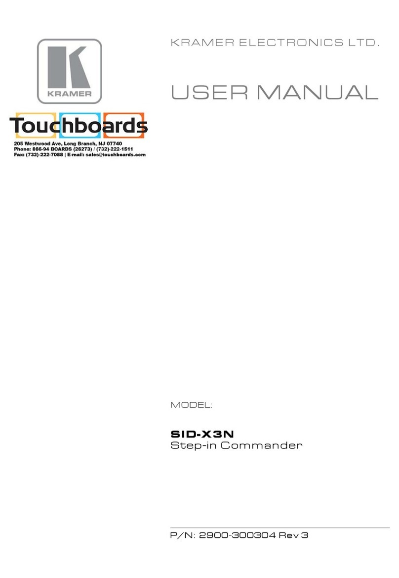 Kramer SID-X3N user manual