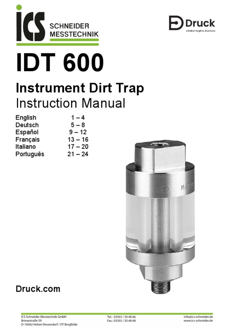 Baker Druck ics IDT 600 instruction manual