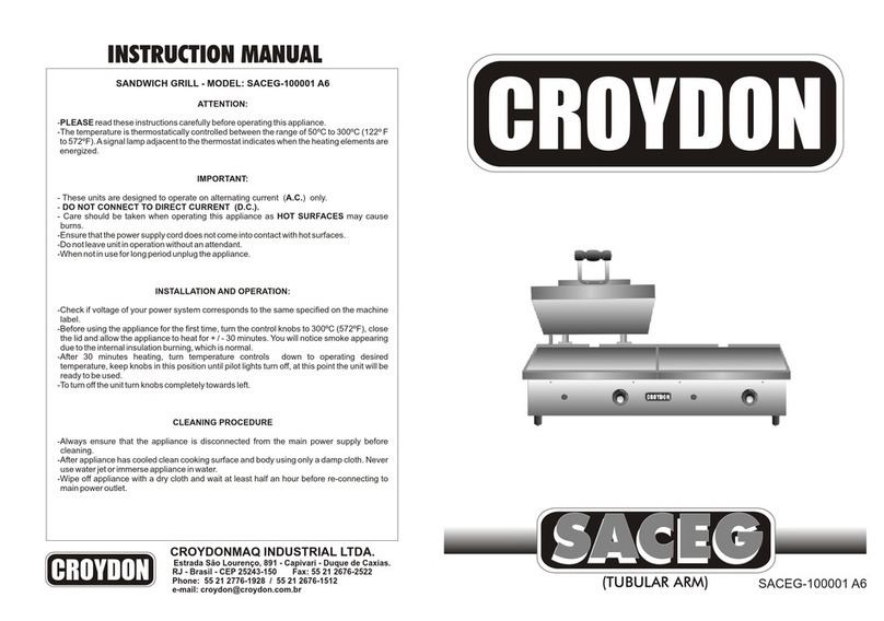 croydon SACEG-100001 A6 instruction manual